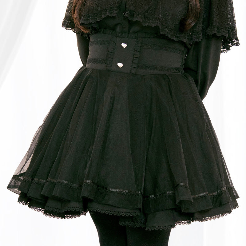 ダークドール・重ねチュールスカート（3L/4L/5L）