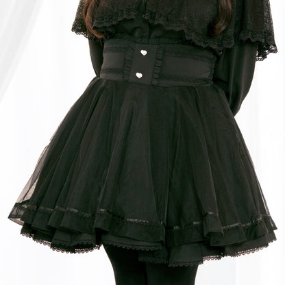 ダークドール・重ねチュールスカート（3L/4L/5L）