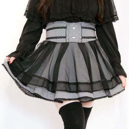 ナイトギンガムチュール・地雷スカート・スカパン（3L/4L/5L）