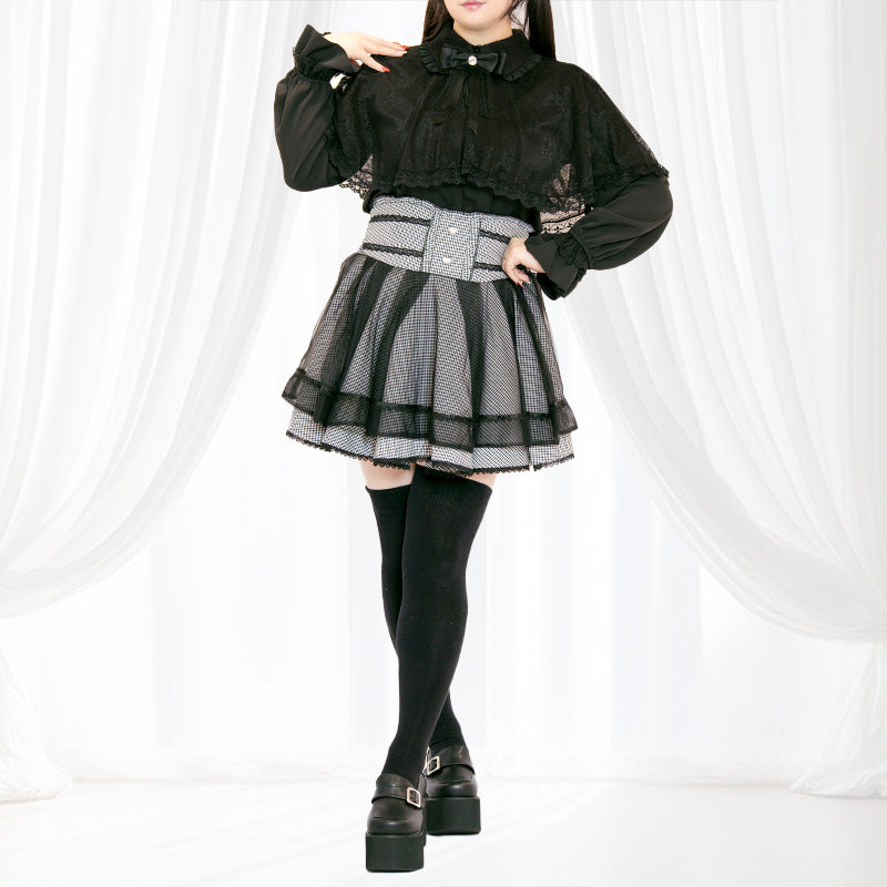 ナイトギンガムチュール・地雷スカート・スカパン（3L/4L/5L）