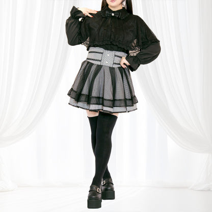 ナイトギンガムチュール・地雷スカート・スカパン（3L/4L/5L）