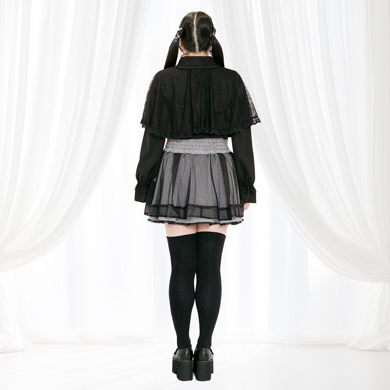 ナイトギンガムチュール・地雷スカート・スカパン（3L/4L/5L）