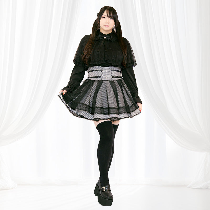 ナイトギンガムチュール・地雷スカート・スカパン（3L/4L/5L）