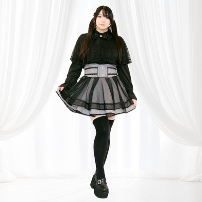 ナイトギンガムチュール・地雷スカート・スカパン（3L/4L/5L）