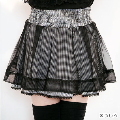 ナイトギンガムチュール・地雷スカート・スカパン（3L/4L/5L）