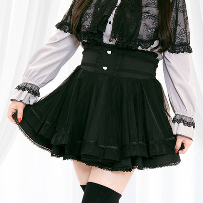 ミッドナイトチュール・地雷スカート・スカパン（3L/4L/5L）