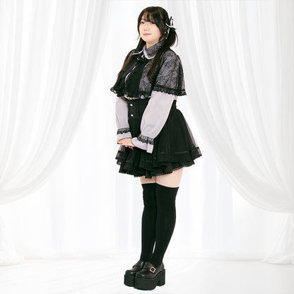 ミッドナイトチュール・地雷スカート・スカパン（3L/4L/5L）