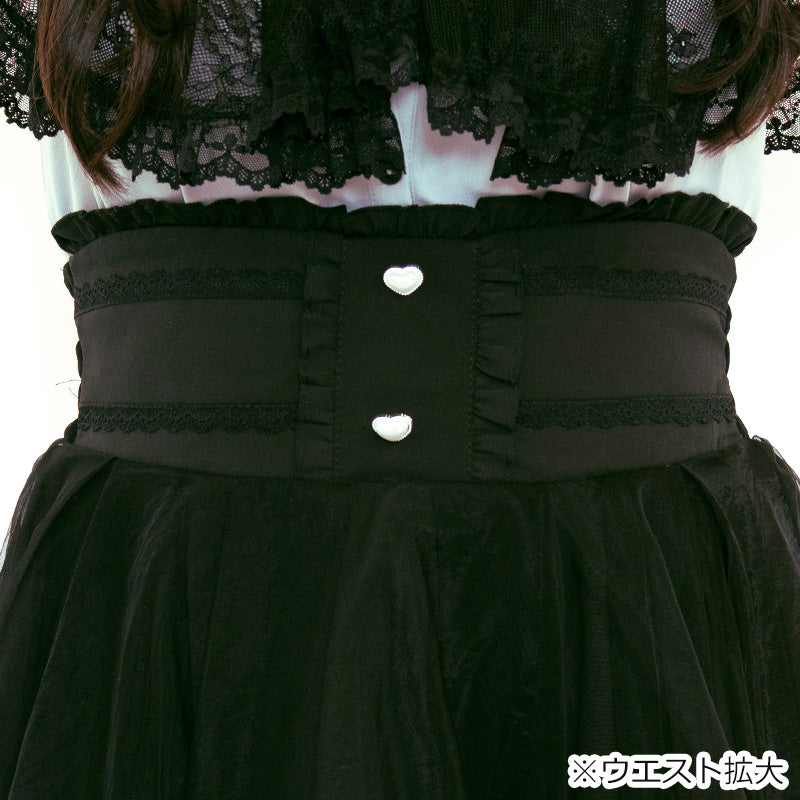 ミッドナイトチュール・地雷スカート・スカパン（3L/4L/5L）