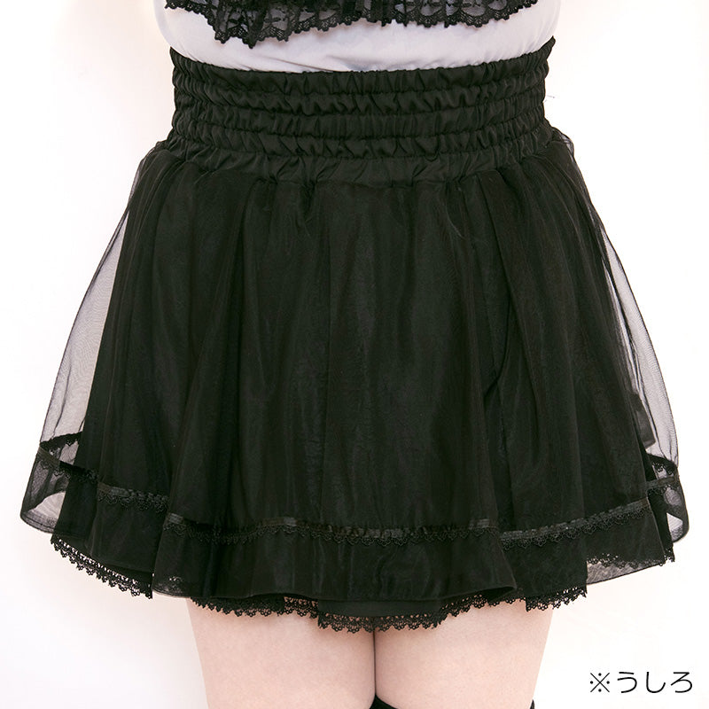 ミッドナイトチュール・地雷スカート・スカパン（3L/4L/5L）