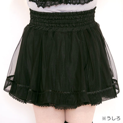 ミッドナイトチュール・地雷スカート・スカパン（3L/4L/5L）