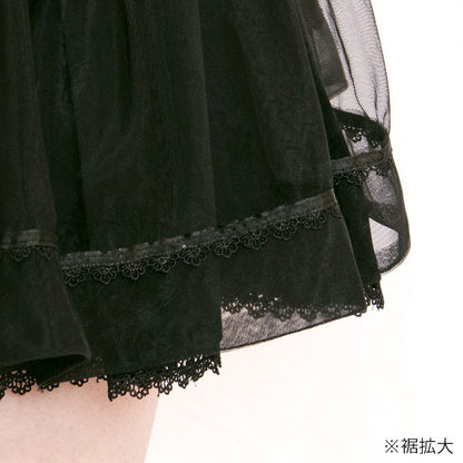 ミッドナイトチュール・地雷スカート・スカパン（3L/4L/5L）