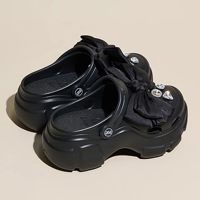 大きいサイズ レディース ビジューリボンのサンダル40(24.5~25.5cm)/大きいサイズの靴 プラスサイズ,靴,大きいサイズ,可愛い,ETBSHE2405005,カジュアル,サンダル 5