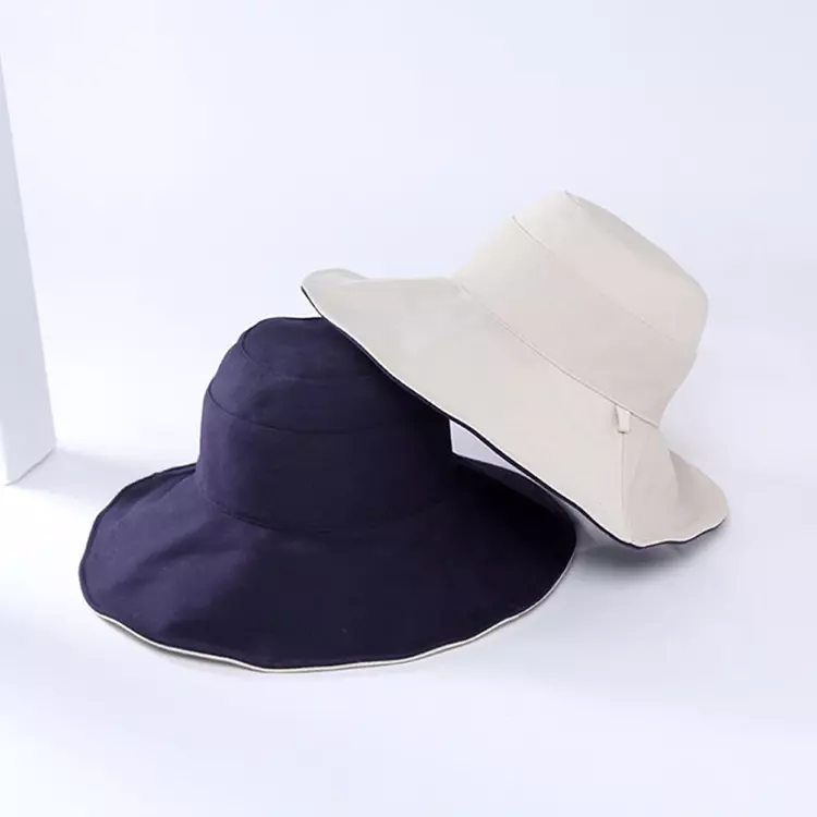 大きいサイズ レディース シンプルハット帽子UVカット紫外線対策 2