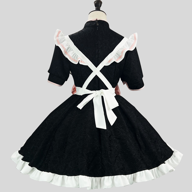 大きいサイズ レディース 中華風胸あきメイド服ワンピ―ス (M/L/2L/3L/4L/5L/6L)/コスプレ/ハロウィン LYG,8290,大きいサイズ,プラスサイズ,ワンピース,半袖,ゴスロリ,ロリータ,コスプレ,ハロウィン,メイド,8255 3