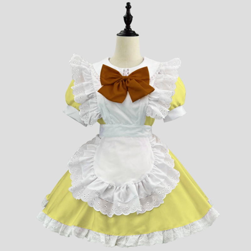 大きいサイズ レディース 魔法少女のメイド服ワンピ―ス (M/L/2L/3L/4L/5L/6L)/コスプレ/ハロウィン LYG-8276,コスプレ,大きいサイズ,プラスサイズ,ワンピース,半袖,メイド,ロリータ,コスプレ,ハロウィン,メイド,カフェ,キャラ 8