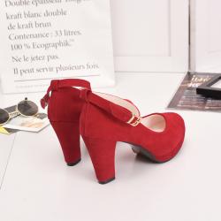 大きいサイズ レディース スエード赤ヒールパンプス・靴シューズ(大きいサイズ23～26.0cm) s3
