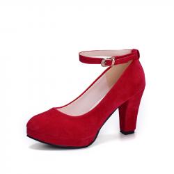 大きいサイズ レディース スエード赤ヒールパンプス・靴シューズ(大きいサイズ23～26.0cm) s5