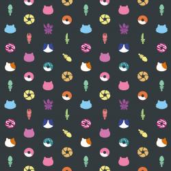 大きいサイズ レディース ≪受注生産≫フルグラフィックTシャツ（hungry cats pattern） s9