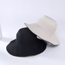 大きいサイズ レディース シンプルハット帽子UVカット紫外線対策 s3