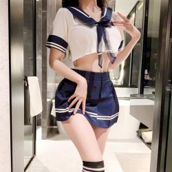 大きいサイズ レディース オトナセクシー・セーラー服の衣装セット（3L/4L)/コスプレ/セクシー s1