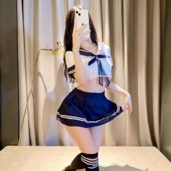 大きいサイズ レディース オトナセクシー・セーラー服の衣装セット（3L/4L)/コスプレ/セクシー s6